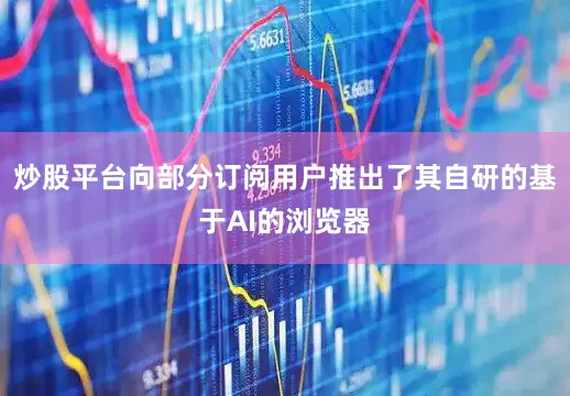 炒股平台向部分订阅用户推出了其自研的基于AI的浏览器